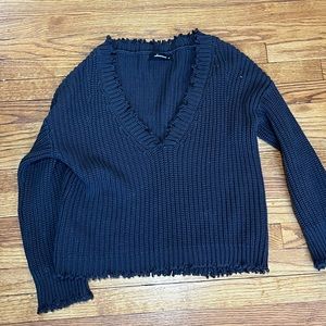 Oversized V neck sweater